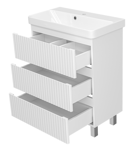 Тумба под раковину Brevita Victory VIC-07070-0103Я 66х37х73 напольная - фото 4