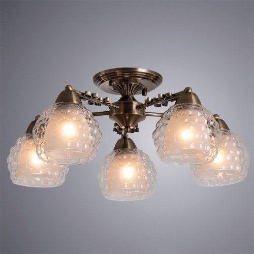Люстра потолочная Arte Lamp Malina (Малина) A7695PL-5AB - фото 3