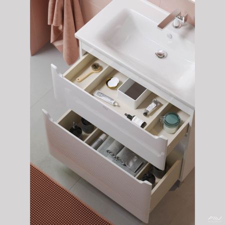 Тумба с раковиной Alavann Lana ALV0980000 80х50 напольная цвет белый