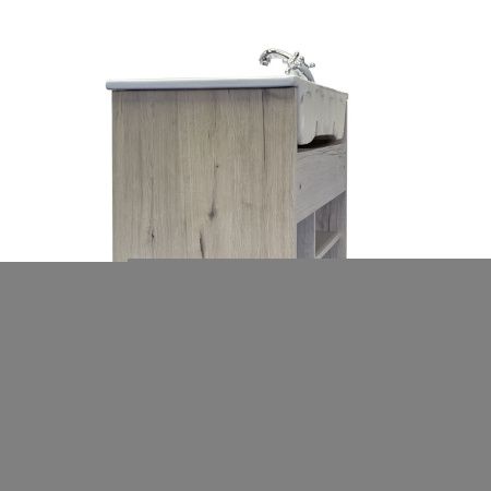 Тумба с раковиной Comforty Марио 00-00016096CF 80х50 напольная цвет серый