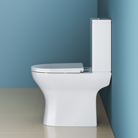 Унитаз напольный с бачком BelBagno LOUNGE BB045CPR/BB045/051SC белый с сиденьем микролифт безободковый каскадный смыв
