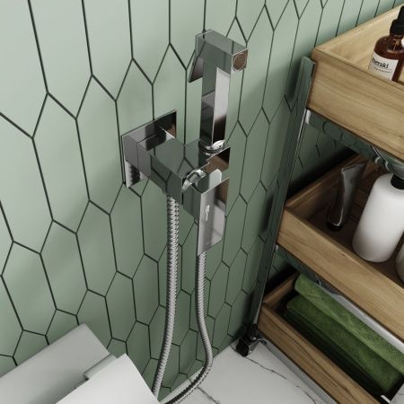 Гигиенический душ со смесителем Wasserkraft Встраиваемая продукция A71138 хром