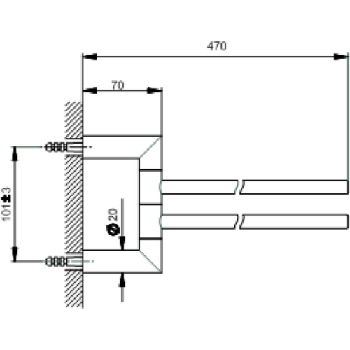 Полотенцедержатель Cisal System SY09021021 Акция - фото 2