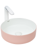 Раковина из сантехнического фаянса WeltWasser WW SK 10000004520 40 см накладная цвет белый/розовый