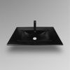 Раковина из сантехнического фарфора Bond Cube S05-808 80х50 встраиваемая цвет черный 1 отверстие под смеситель