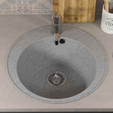 Кухонная мойка Uperwood ECON UPD-405 4910201229 50х50 цвет серый поверхность матовая