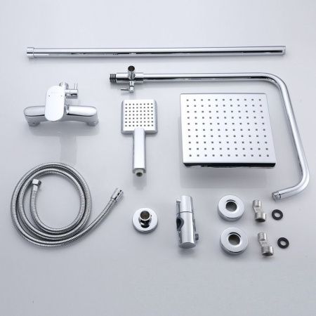 Душевая стойка Bond Cube B01-8400 настенная цвет хром