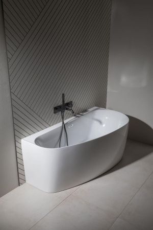 Ванна акриловая Allen Brau Priority 2.31005.20A 160х80 пристенная асимметричная с ножками