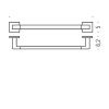 Полотенцедержатель Colombo Basic B3709.CR