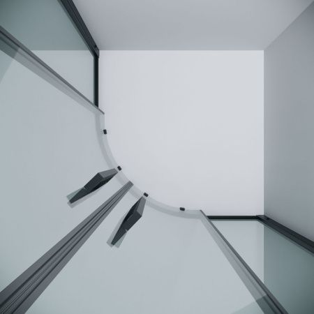 Душевой уголок Grossman Cosmo 301.K33.02.8080.21.00 80х80 стекло прозрачное профиль черный без поддона