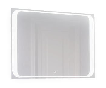 Зеркало в ванную Jorno MODUL Mоl.02.92/W 92х69 цвет серый