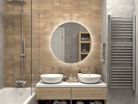 Зеркало с подсветкой Misty Зеркала (сенсорные) АЛА-02-800-14 80х80 подвесное