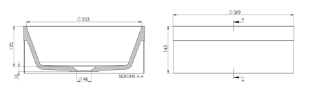 Раковина керамическая Remer SSRB902 40 см накладная цвет нержавеющая сталь без отверстий под смеситель
