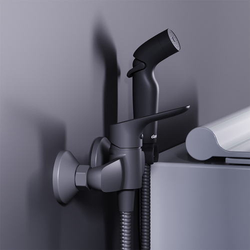 Смеситель для душа Damixa Jupiter 778000300 настенный черный - фото 3