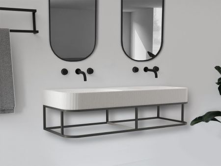 Консоль с раковиной Abber AS2646 120х50 подвесная цвет черный