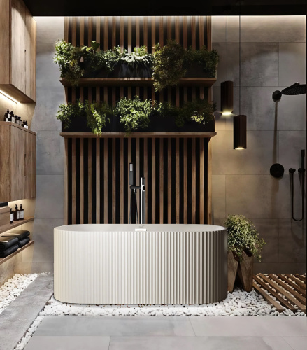 Ванна акриловая Cerutti SPA CT10348 170х75 отдельностоящая овальная - фото 2