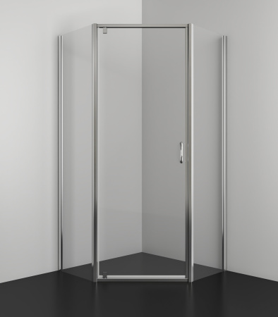 Душевой уголок Azario Dallas AZ-112P 90*90 90х90 стекло прозрачное профиль хром без поддона