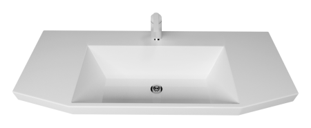 Раковина мебельная из искусственного камня Marko Слим 110 5021100 110х50 накладная цвет белый