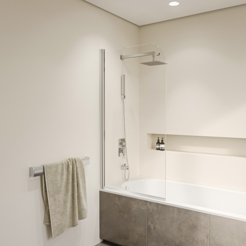 Душевая шторка на ванну RGW Screens 4111109107-11 70х140 стекло прозрачное профиль хром глянцевый ориентация универсальная - фото 3