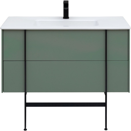 Тумба под раковину Allen Brau Reality 1.32007.CGM 100х46х50 подвесная цвет зеленый/серый