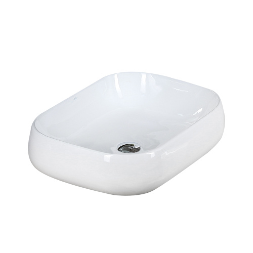 Раковина из сантехнического фарфора Melana 78102-805 58х44 накладная цвет белый без отверстий под смеситель - фото 4