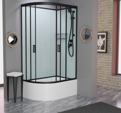 Душевая кабина Frank 154009 120х80 без крыши ориентация правая - фото 2 Душевая кабина Frank 154009 120х80 без крыши ориентация правая - фото 2