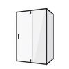 Душевой уголок Niagara Nova NG-83-11AB-A90B 110х90 стекло прозрачное профиль черный без поддона