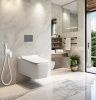 Унитаз подвесной Cerutti SPA CT10583 белый с сиденьем микролифт безободковый смыв торнадо