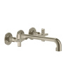 Смеситель для раковины Gessi Inciso 58192#149 встраиваемый в стену никель (внешняя часть)