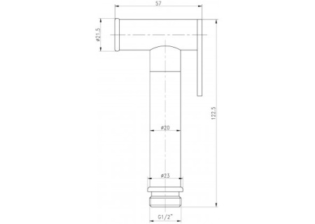 Гигиенический душ со смесителем Aquanet Static 00257146 хром