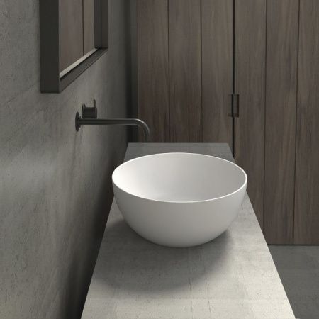 Раковина из сантехнического фарфора Galassia Dream 7307 40х40 накладная цвет белый без отверстий под смеситель