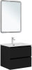 Тумба под раковину Aquanet Вега 2.0 00337953 58х47х50 подвесная цвет черный
