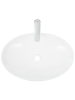 Раковина из сантехнического фаянса WeltWasser WW SK 10000004564 40 см накладная цвет белый 1 отверстие под смеситель
