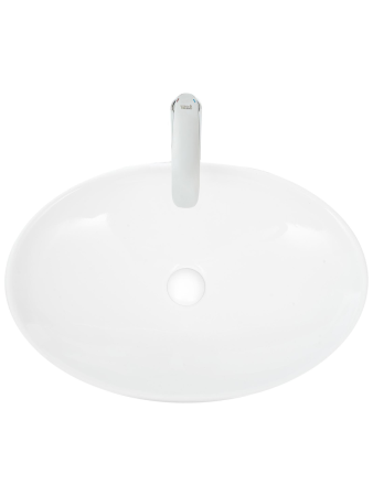 Раковина из сантехнического фаянса WeltWasser WW SK 10000004564 40 см накладная цвет белый 1 отверстие под смеситель