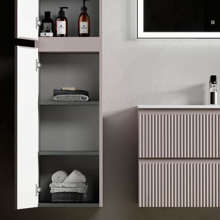 Шкаф-пенал Sancos SNOB R PSNR35SM 40х170 подвесной цвет коричневый