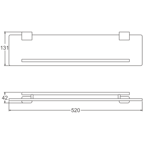Полка в ванную комнату BELZ B91007 - фото 2
