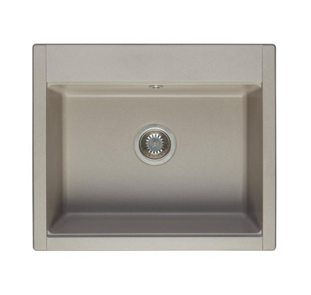 Кухонная мойка Aquaton Делия 1A715232LD250 59х51 цвет серый поверхность матовая