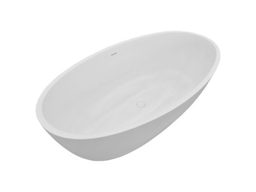 Ванна из искусственного камня Taliente Fano FA17085SS 170х85 отдельностоящая овальная с ножками - фото 2