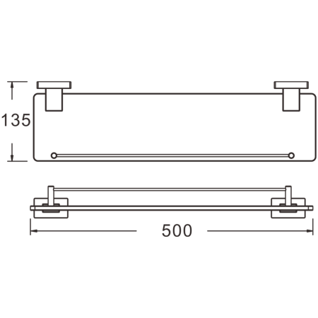 Полка в ванную комнату BELZ B90207