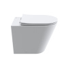 Унитаз приставной BelBagno FLAY BB1003CB-TOR/SC белый с сиденьем микролифт безободковый смыв торнадо