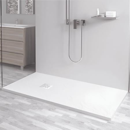 Душевой поддон из искусственного камня RGW Stone Tray (Стоун Трей) 14152910-01-11 100х90 белый без ножек