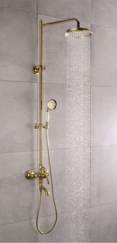 Душевая стойка Rose R0236E настенная цвет золото - фото 4