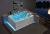 Ванна акриловая гидромассажная SSWW AU818R 180х120 пристенная прямоугольная с каркасом с ручками