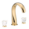 Смеситель THG Ptale de cristal clair U6A-F01-25SG на борт ванны золото