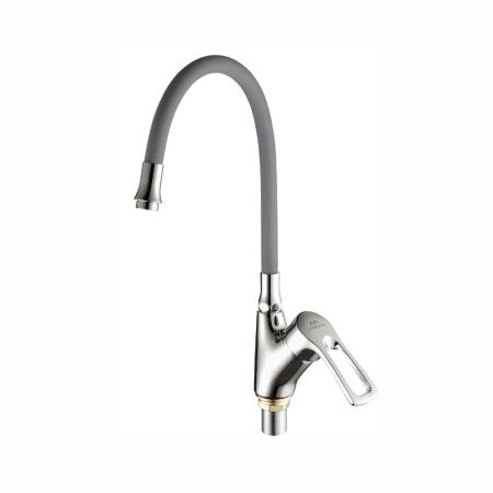 Смеситель для кухни Fashun A4466+A7257 на мойку хром/серый