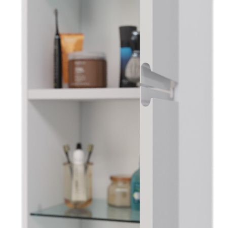 Шкаф-пенал LeMark Veon LM01V35P 40х170 напольный цвет белый