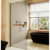 Душевая перегородка Maybah Glass MGD-722-3ш 69х195 стекло тонированное профиль золото глянцевое