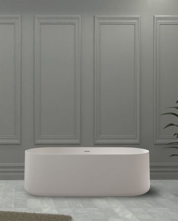 Ванна из искусственного камня Abber Stein AS9607 170х75 отдельностоящая овальная с ножками