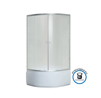 Душевой уголок Niagara Eco _0061422 90х90 стекло матовое профиль хром глянцевый с поддоном