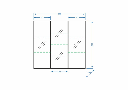 Зеркало-шкаф Stella Polar Концепт SP-00000061 75х15х70 подвесной цвет белый - фото 2 Зеркало-шкаф Stella Polar Концепт SP-00000061 75х15х70 подвесной цвет белый - фото 2